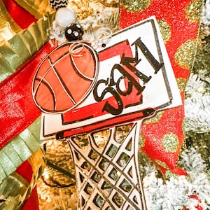 TEMPLATE - Basketball Door Hanger Template - DIY Door Hanger - Door Decor Template - basketball Template - Downloadable Door Hanger