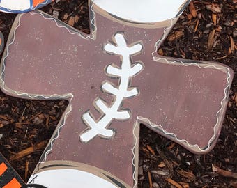 Football Door Hanger - Football Sign - Football Door Decor - Sports Door Hanger- Football Decor- Summer Door Hanger - Football Mom