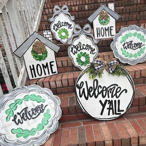 Grab Bag - Winter Door Hanger -  Door Hanger - Valentine’s Day Door Decor - Wintery Door Sign - Winter Wreath - Personalized Door Decor