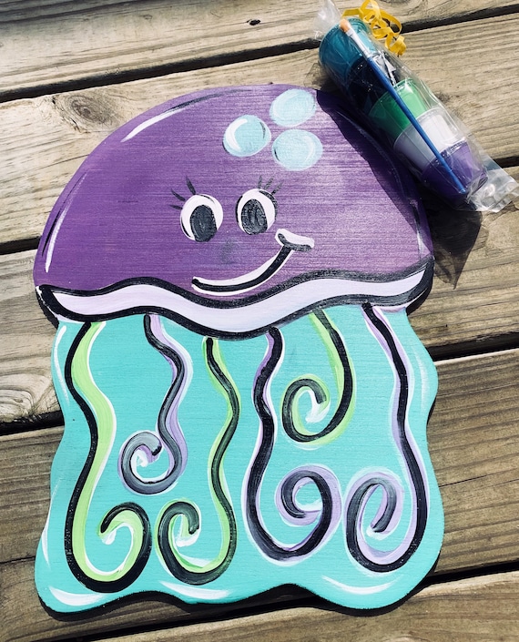 Jellyfish Paint Kit - Kids Paint Kit - DIY Art Project - Paint at Home -  Kids Crafts - Fun Activity for Kids