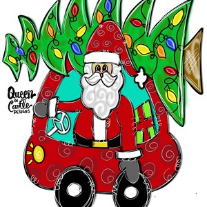 TEMPLATE Santa Template Door Hanger Template - DIY Door Hanger - Door Decor Template - Christmas Template - Downloadable Door Hanger