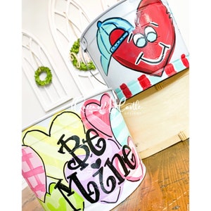 Personalized Valentines basket - Personalized Valentines Pail- Valentines gift - Valentines Card Holder - Personalized Valentines Gift -