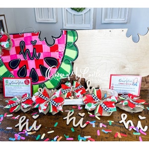 Watermelon Paint Kit - Paint Kit - DIY Art Project - Paint at Home - Crafts - Fun Activity DIY Door Hanger - summer kit - paint diy