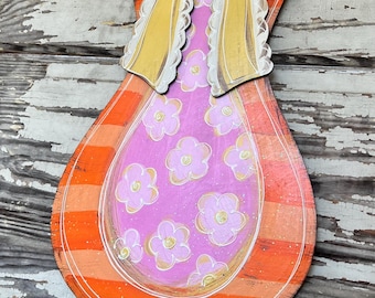 Fall Door Hanger - Pumpkin Door Decor - Autumn Door Sign - Thanksgiving Door Hanger - Fall Wreath - Personalized Door Decor
