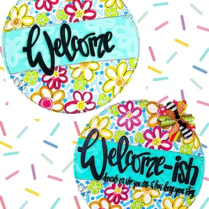 TEMPLATE - Summer Template Door Hanger Template - DIY Door Hanger - Door Decor Template - Downloadable Door Hanger - welcome door hanger