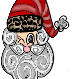 TEMPLATE Santa Template Door Hanger Template - DIY Door Hanger - Door Decor Template - Christmas Template - Downloadable Door Hanger