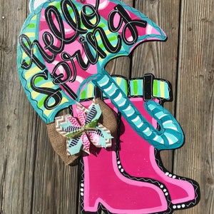 Spring Door Hanger - Summer Door Hanger - Spring Decor - Spring Door Decor - Summer Door Decor - Summer Decor