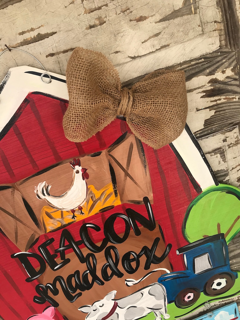Farm Door Hanger Barn Door Hanger Farmhouse Door Hanger Etsy