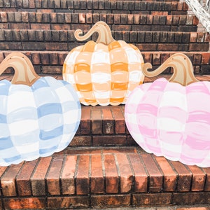 Fall Door Hanger - Pumpkin Door Decor - Autumn Door Sign - Thanksgiving Door Hanger - Fall Wreath - Personalized Door Decor