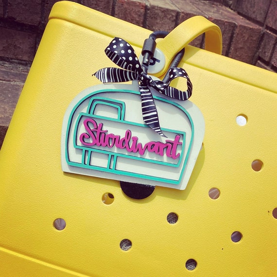 Personalized bag charm sale