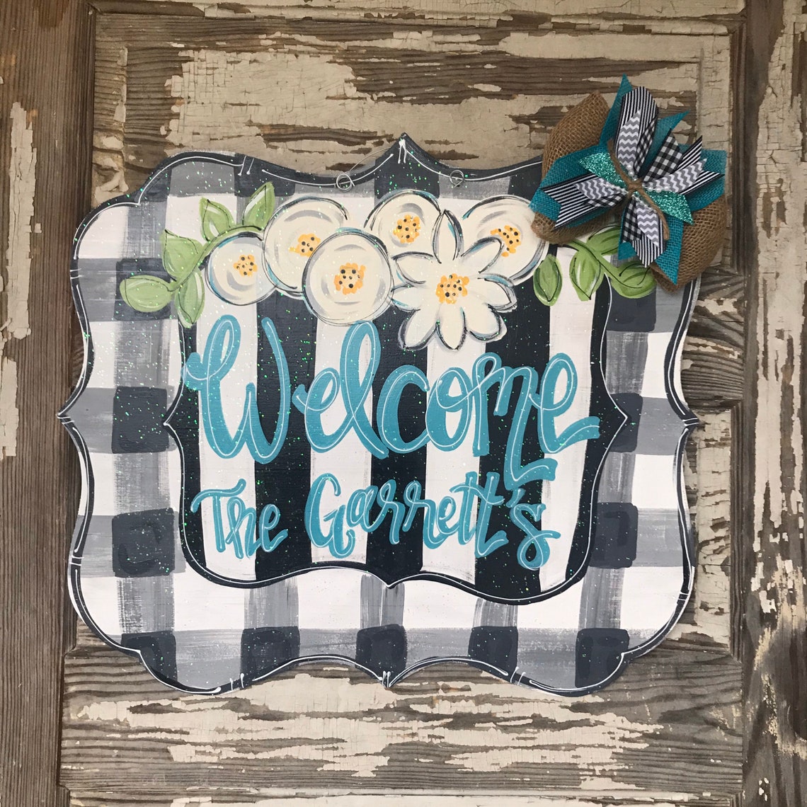 Personalized Door Hanger Spring Door Hanger Summer Door | Etsy