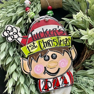 Personalized Christmas Ornament - Personalized Ornament - Christmas Ornament - elf Ornament - Christmas Decorations