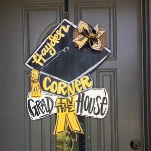 Graduation door Hanger - Graduation Gift - Personalized Graduation Sign - Personalized Graduation sign - Graduation decor