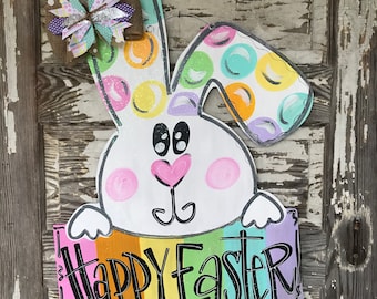 TEMPLATE - Easter Template Door Hanger Template - DIY Door Hanger - Door Decor Template - Easter Bunny Template - Downloadable Door Hanger
