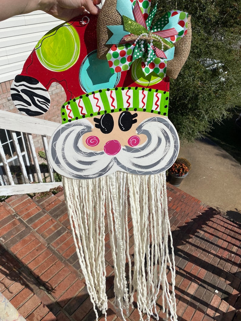 Christmas Card Holder - Christmas Door Hanger - Christmas Decor - Christmas Decorations - Santa Card Holder - Christmas Card Organizer bild 2