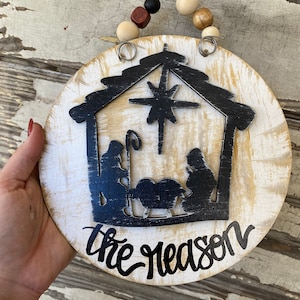 Personalized Christmas Ornament - Personalized Ornament - Christmas Ornament - Nativity Ornament - Christmas Decorations