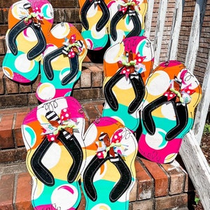 Flip Flop Door Hanger - Summer Door Hanger - Spring Decor - Spring Door Decor - Summer Door Decor - Summer Decor