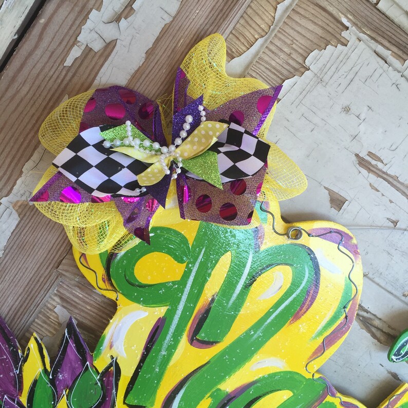 mardi gras door hanger near me