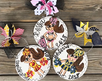 Personalized Ornament - Cheerleader Ornament - Cheer Gift - Christmas Gift - Cheerleading - Sports Ornament - Cheer Squad - Cheer Mom