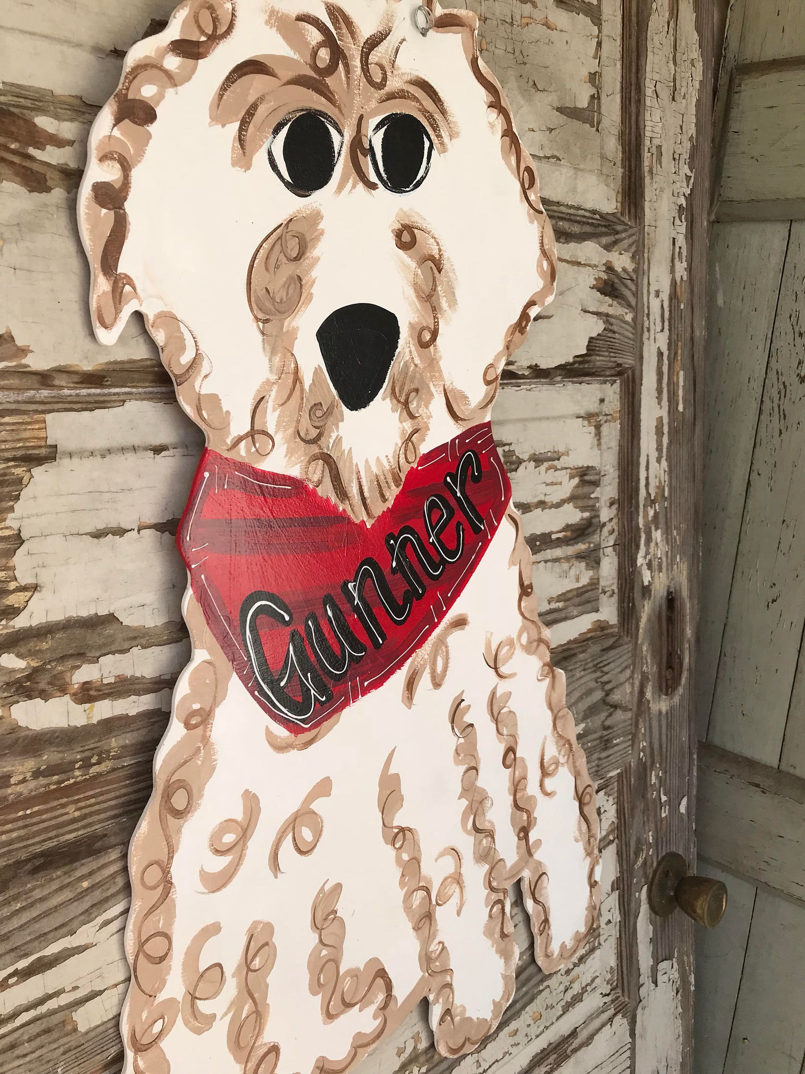 Goldendoodle Door Hanger Dog Door Hanger Pet decor Etsy