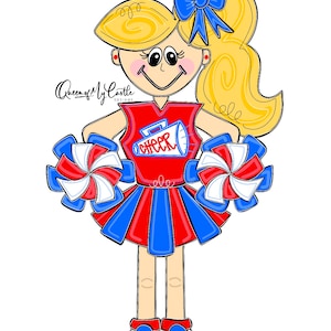 TEMPLATE - Cheerleader Template Door Hanger Template - DIY Door Hanger - Door Decor Template - cheer Template - Downloadable Door Hanger