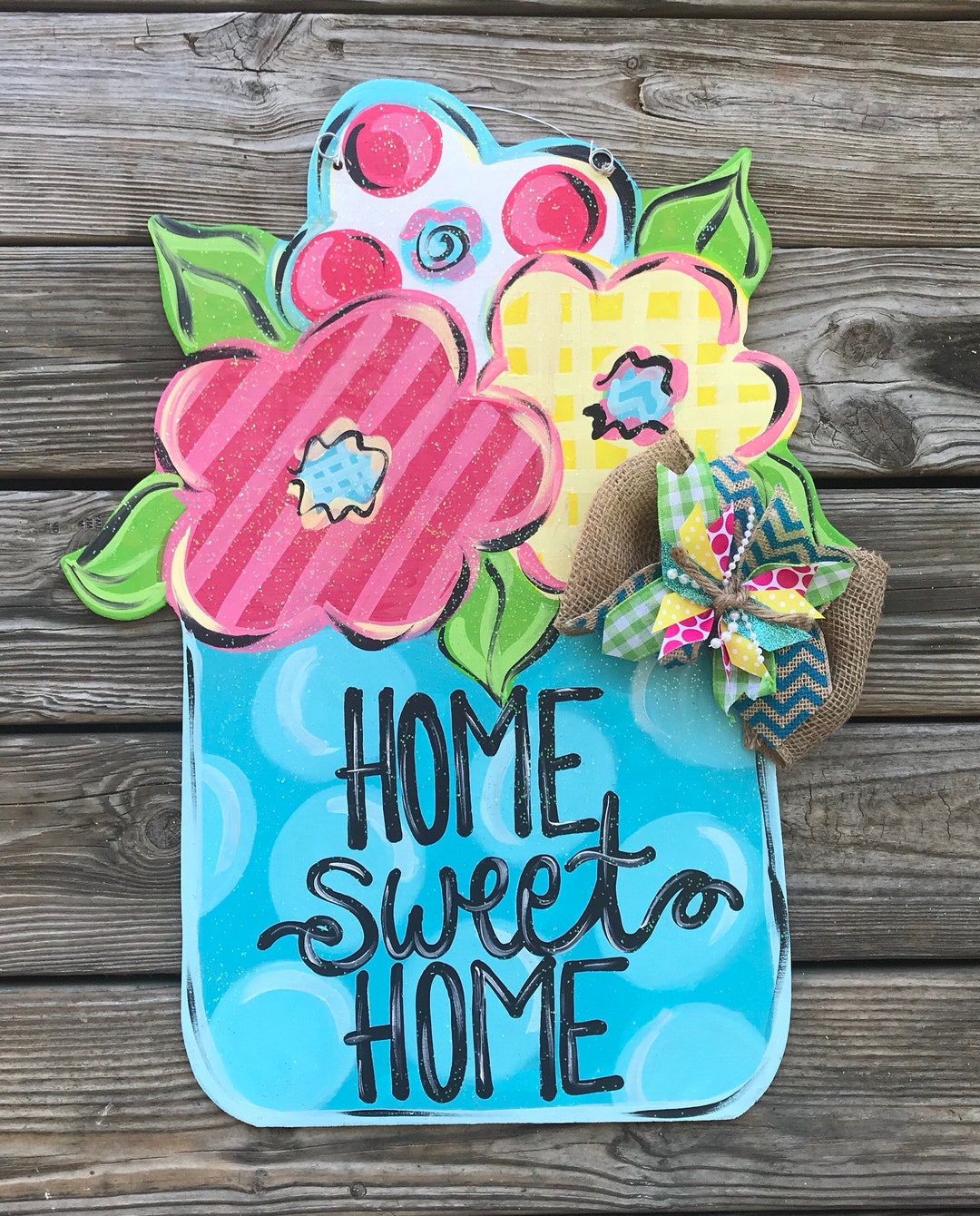 Spring Door Hanger - Summer Door Hanger - Spring Decor - Spring Door ...