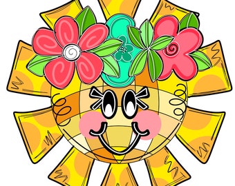 TEMPLATE - Summer Template Door Hanger Template - DIY Door Hanger - Door Decor Template - Sunshine Template - Downloadable Door Hanger