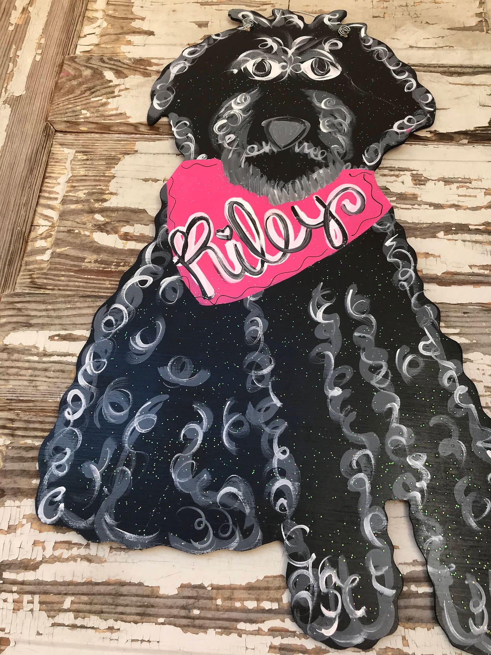 Goldendoodle Door Hanger Dog Door Hanger Pet Decor Etsy