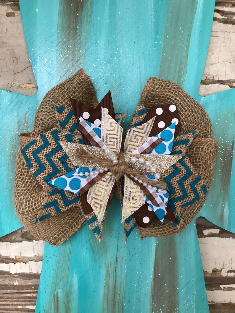 Personalized Door Hanger Cross Wreath Year Round Door Hanger Cross Door Decor Cross Door Hanger Spring Door Hanger