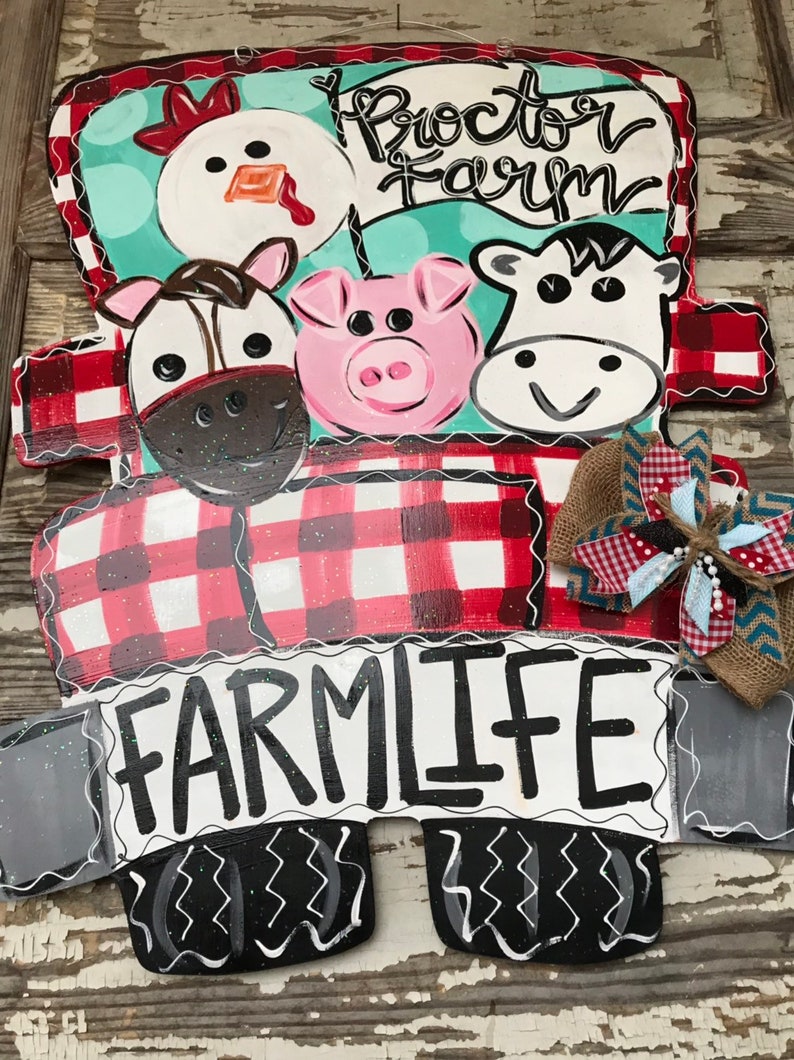 Farm Door Hanger Barn Door Hanger Farmhouse Door Hanger Etsy