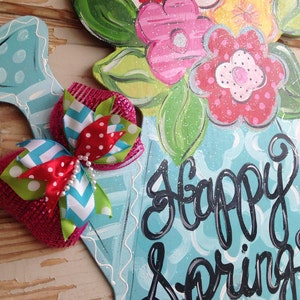 Spring Door Hanger Summer Door Hanger Spring Decor Spring Door Decor Summer Door Decor Summer Decor image 3