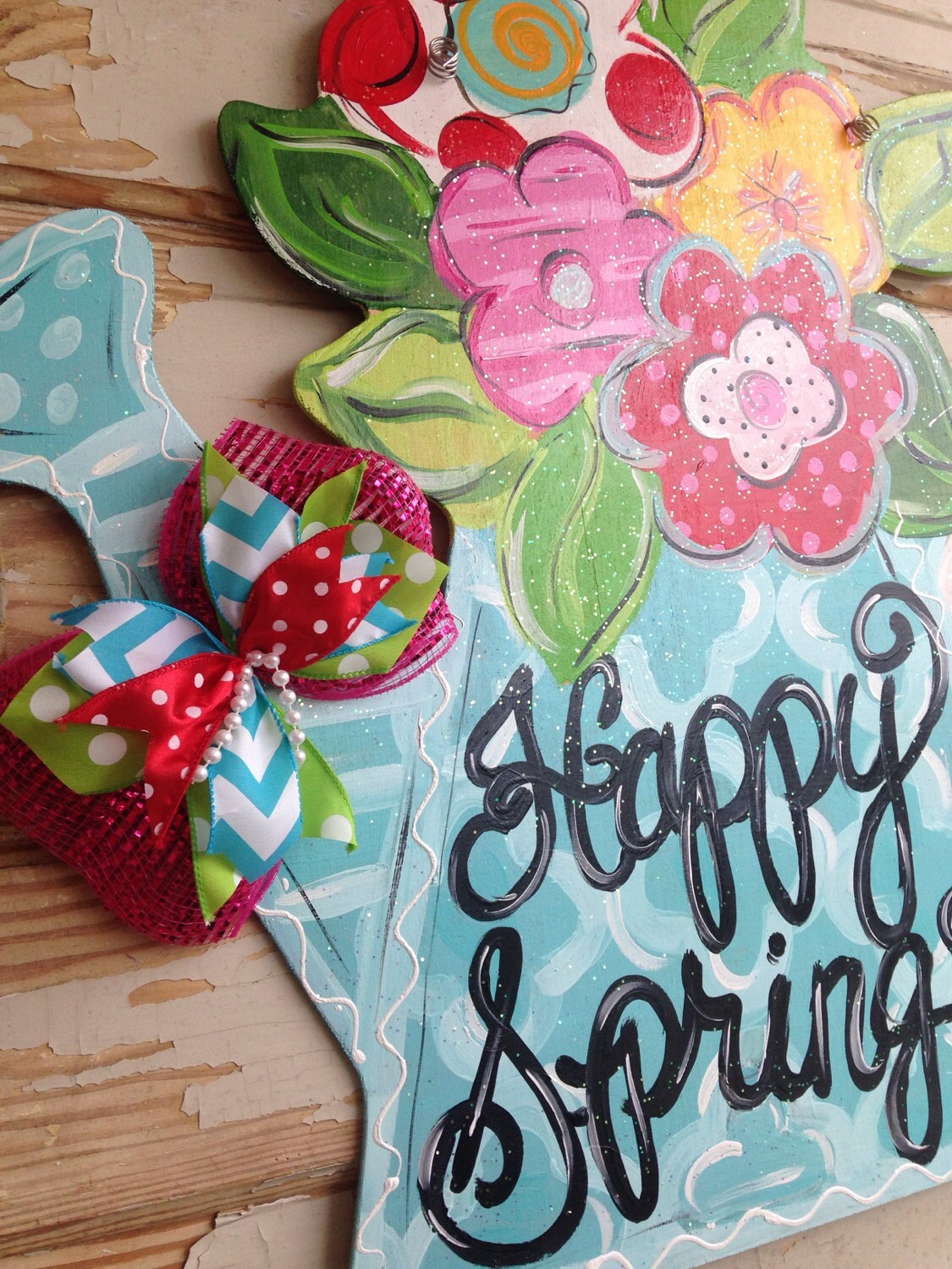 Spring Door Hanger Summer Door Hanger Spring Decor Etsy
