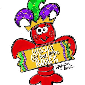 TEMPLATE Mardi Gras Template Door Hanger Template - DIY Door Hanger - Door Decor Template - Mardi Gras Template - Downloadable Door Hanger