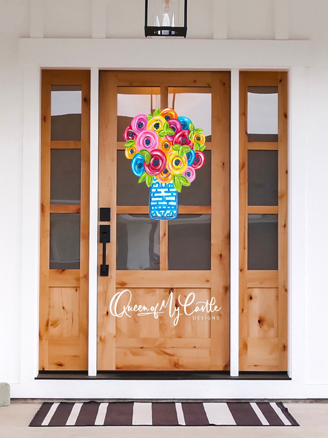 PRINTED Spring Door Hanger - Summer Door Hanger - Spring Decor - Spring ...