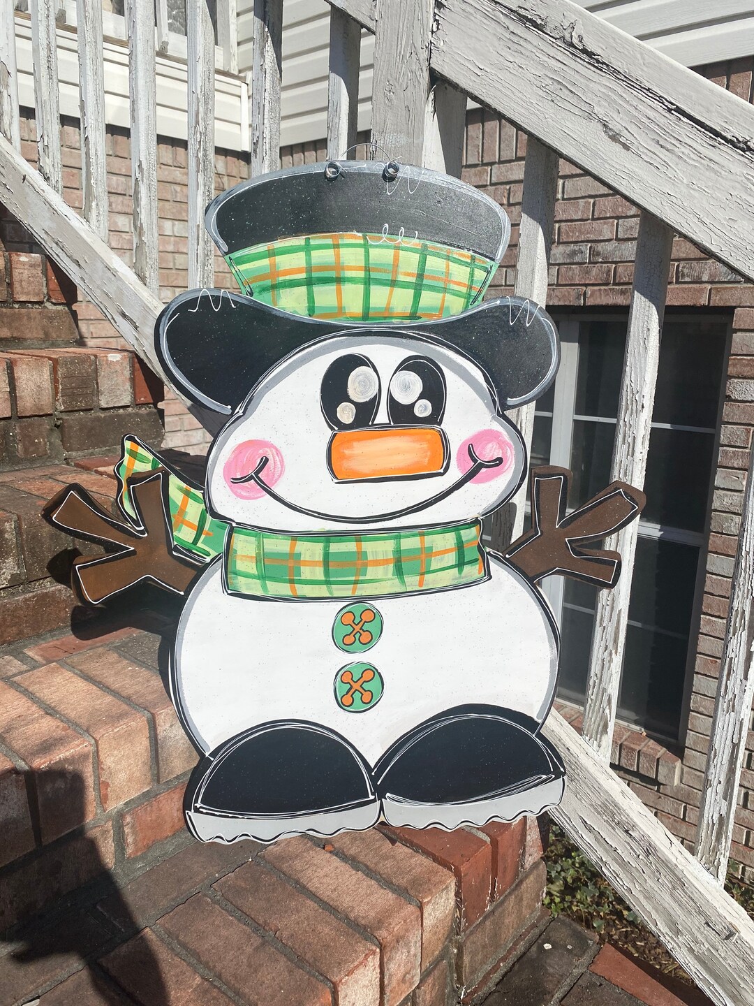 Snowman Door Hanger - Snowman Door Decor - Snowman Decor - Snowman ...