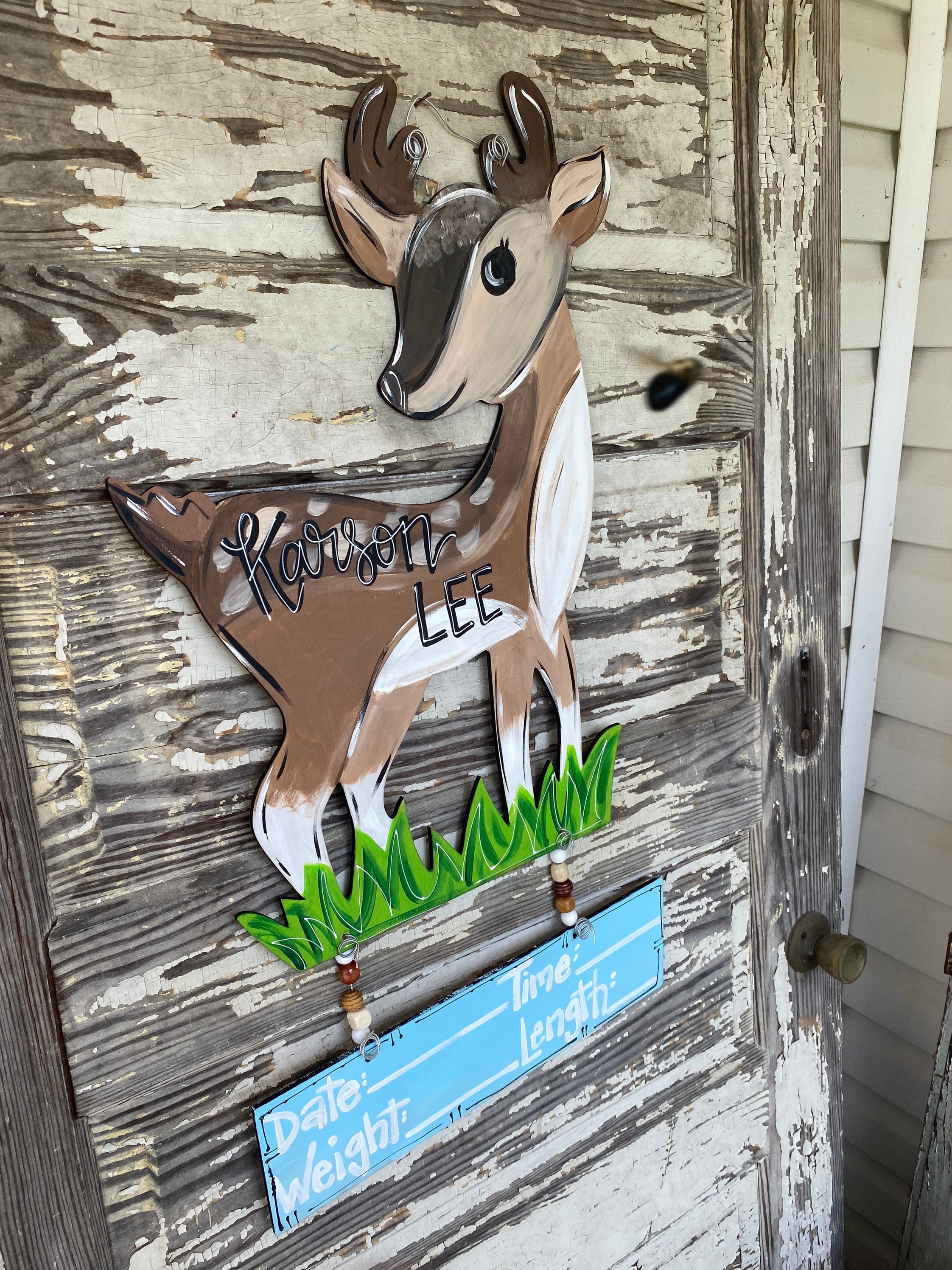Tooth Fairy Door Hanger - 'Please Stop Here' Sign For Kids Bedroom Door Knob, 4x9 Inch - View #9