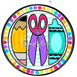TEMPLATE - Teacher Door Hanger Template - DIY Door Hanger - Door Decor Template - Back to school Template - Door Hanger Pattern