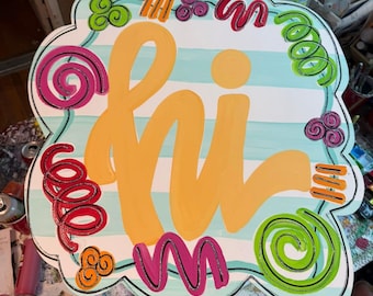 PLANTILLA Plantilla para colgar en la puerta durante todo el año - Colgador de puerta DIY - Plantilla de decoración de puerta - Plantilla personalizada - Colgador de puerta descargable