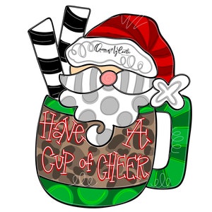 TEMPLATE Santa Template Door Hanger Template - DIY Door Hanger - Door Decor Template - Christmas Template - Downloadable Door Hanger