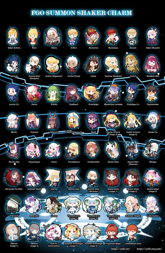 Fate/ Grand Order Openable Summon Ticket Shaker - Etsy