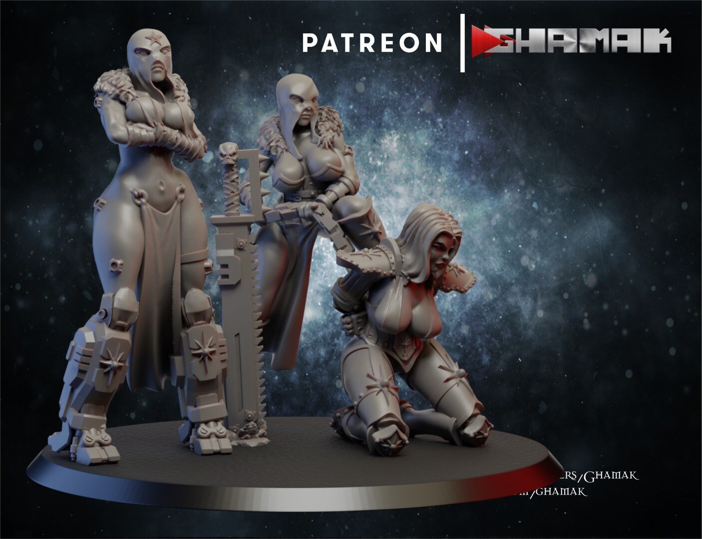 Red Sisters Pinup 3 Minis Ghamak gilt als Sisters of Etsy