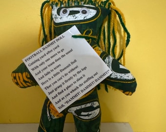 Green Bay Packers Dammit  Dolls