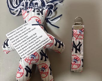 New York Yankees Dammit  Dolls with key fob