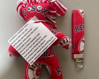 Boston Red Sox Dammit  Dolls and key fob