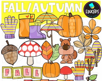 Fall/Autumn Clip Art, September Images, Autumn, Fall, Seasonal Graphics, COMMERCIAL USE