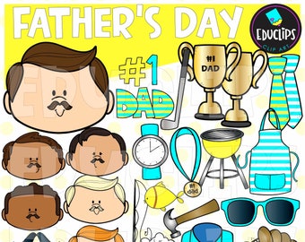 Father's Day Clip Art, Father Clip Art, Dad Clip Art, Daddy Clip Art, COMMERCIAL USE