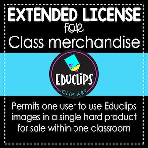 Class Merchandise, LICENSE, Clipart License