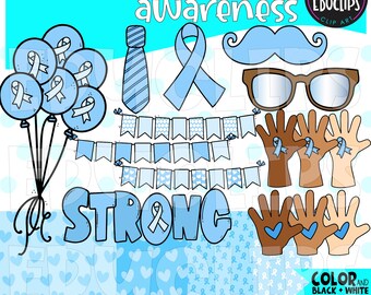 Prostaatkanker bewustzijn illustraties, Blue November Graphics, Novembro Azul Images, commercieel gebruik