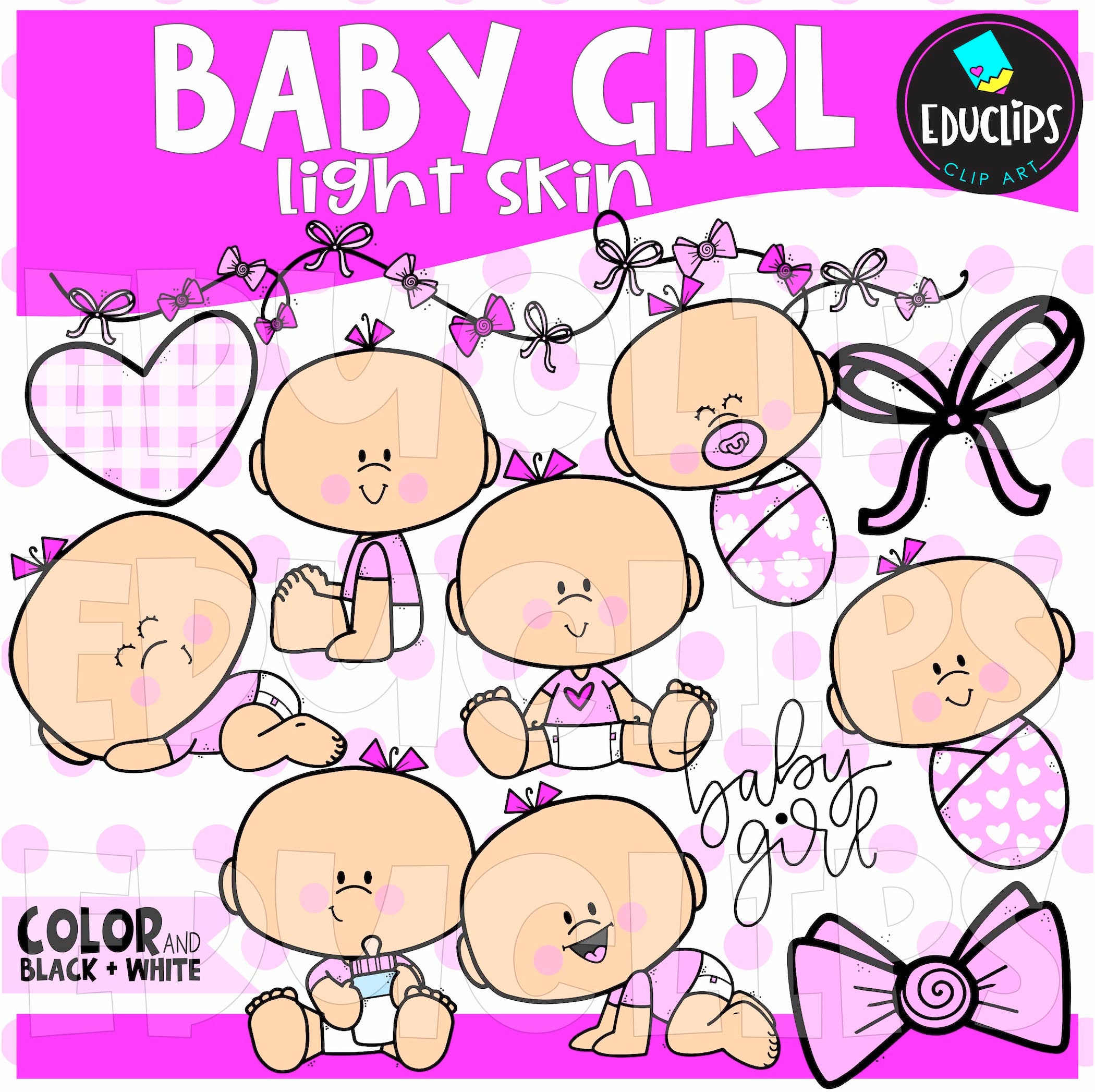 baby girl clip art free printable