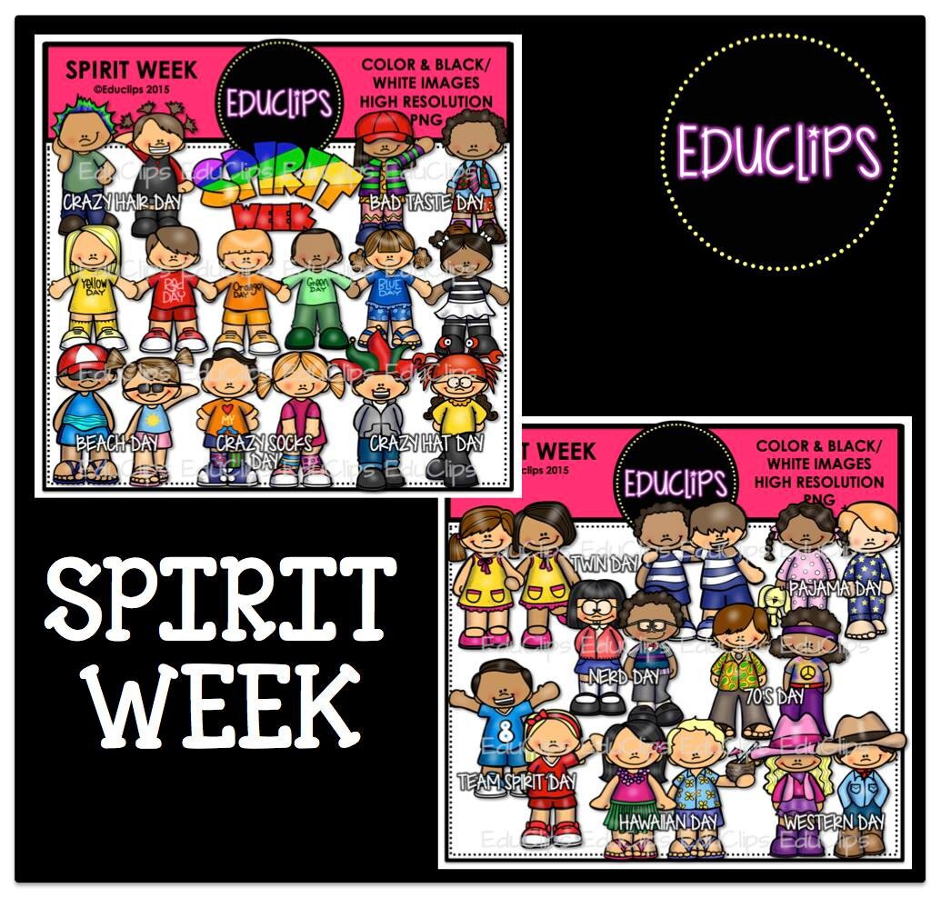 Spirit Week Clip Art Bundle | Etsy